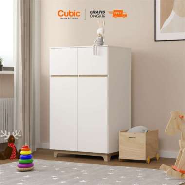 Cubic Lemari Pakaian Kecil / Lemari Baju 2 Pintu / LUNA MILANO BL 120