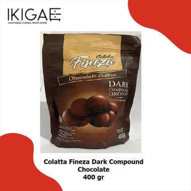 Colatta Fineza Button Choco / Fineza Dark Compound Chocolate 400 gr