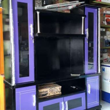 (GRATIS MASKER) Lemari tv rak tv bufet tv 32"kayu cat warna duco Ungu