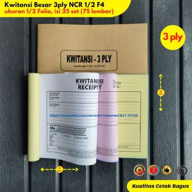 Jual Buku Kwitansi Rangkap 3 Ncr Original Harga Termurah Agustus 2023 ...