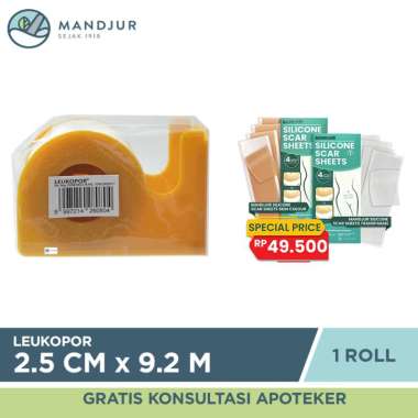 Leukopor 2.5 CM x 9.2 M - Plaster Kertas Untuk Luka