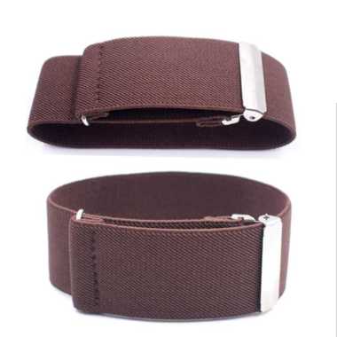 TOKO1973 SHIRT SLEEVE GARTER non-slip elastic shirt garter penjepit lengan baju COFFEE