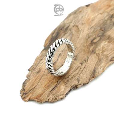 Cincin Pria Perak Asli 925 Sisik Ular LaCulabra Maxie 24
