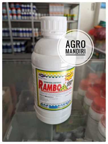 Rambo Peak 550 SL 1 Liter Herbisida Sistemik Dosis Tinggi Racun Rumput, Alang-Alang, dan Gulma
