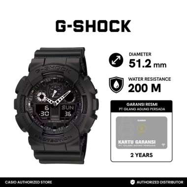 Casio G Shock GA-100-1A1DR Hitam Jam Tangan Pria -