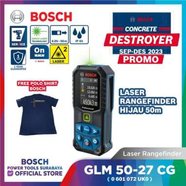 Meteran Laser Outdoor 50 Meter Bosch GLM 50-27 CG Bluetooth