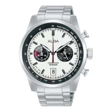 Jam Tangan Pria Alba Signa A4B009X1 Chronograph Stainless Steel
