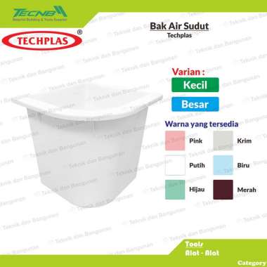 Bak Air Kamar Mandi Sudut Techplas Ukuran Besar Hijau