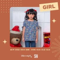 Little X∙eight Girl Laquitta Blouse - Blouse Pendek Anak Cewe