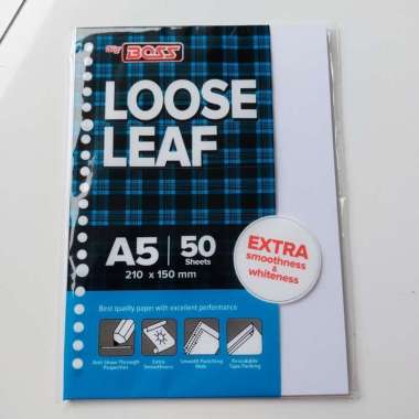 Kertas Isi Binder Polos Big Boss A5 50 Lembar Tanpa Garis - 1 Pack