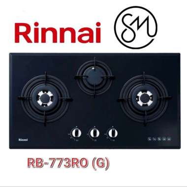 Kompor Gas Tanam 3 Tungku Rinnai RB-773RO (G) Kaca