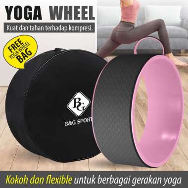 BG SPORT YOGA WHEEL / YOGA RING / ROLLER YOGA PILATES + TAS BLACK
