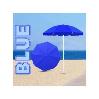 Goto Sunflow Payung Tenda Jualan Pantai Cafe Outdoor Besar Jumbo 200 CM BLUE