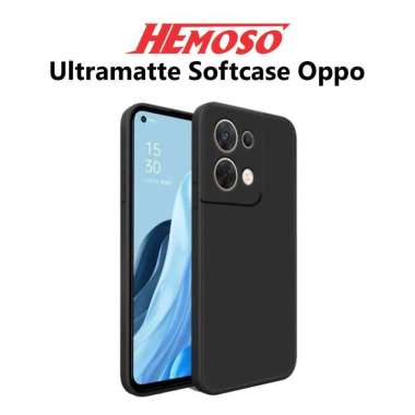 CASE Softcase ULTRAMATTE Oppo A78 A98 A38 A58 4G 5G Reno 8 8T 8Z 10 Pro + Hitam A78 4G