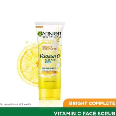 Garnier Bright Complete Vitamin C Face Wash Scrub - 50ml
