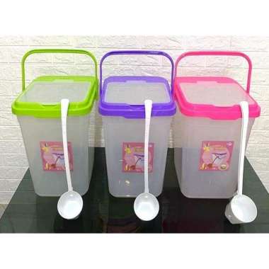 Kontainer es buah+gayung buah lovenia/wadah es buah gayung/wadah es/container es 15 liter