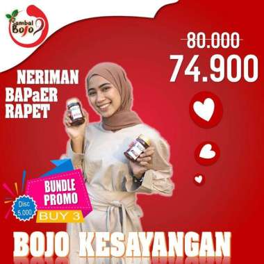 SamBhojo - BUNDLE Sambal Bojo Kesayangan, Sambal Teri Medan, sambal paru, sambal Terasi Pete Galak