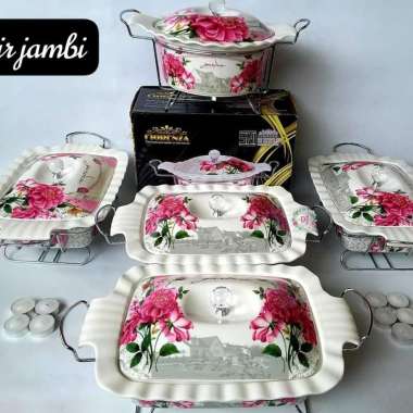 Prasmanan fiorenza /prasmanan keramik mewah/basi prasmanan set fiorenza/wadah lauk keramik set Packi