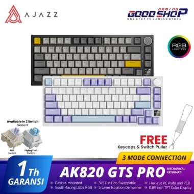 Ajazz AK820 GTS Pro 75% Tri-mode Connection - Mechanical Keyboard FlyingFish Switch Starry Night