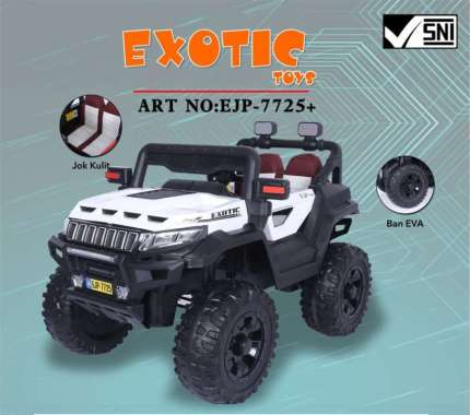 Mobil Aki EXOTIC JEEP EJP 7725+ Ban Karet Mobil Remot