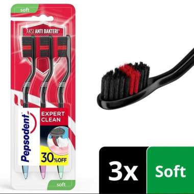 SIKAT GIGI PEPSODENT EXPERT CLEAN ISI 3 PCS