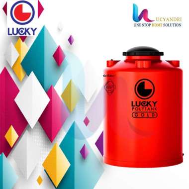 Tangki Air Plastik LGAB 350 Lucky Gold Anti Bacterial/ Toren Air / Tandon Air Orange
