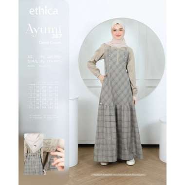 DRESS ONLY ETHICA ORIGINAL AYUMI 387 CLOUD CREAM AYUMI 387 TURF GREEN GAMIS DEWASA GAMIS ETHICA GAMI