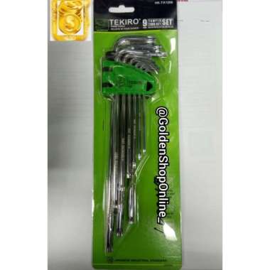 Kunci L Set Bintang Lubang T10 - T50 Tekiro