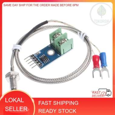 (Ready Stock) MAX6675 Module K-Type Thermocouple Temperature Sensor Thermocouple Sensor Set M6 Screw