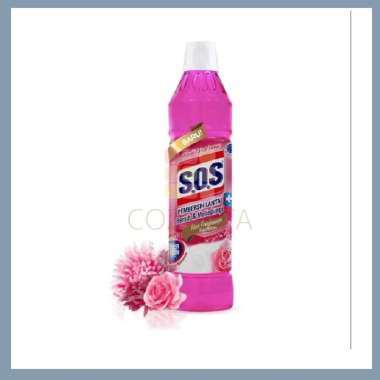 SOS Sabun Pembersih Lantai Botol 800ml FLORAL BLOSSOM