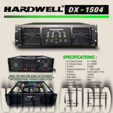 Termurah Power Amplifier 4 Channel Hardwell Dx 1504 Promo