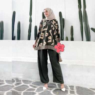 SETCEL JUMBO - ASKA ONE SET - SETELAN CELANA KATUN MOTIF ONESET MODERN ARMY