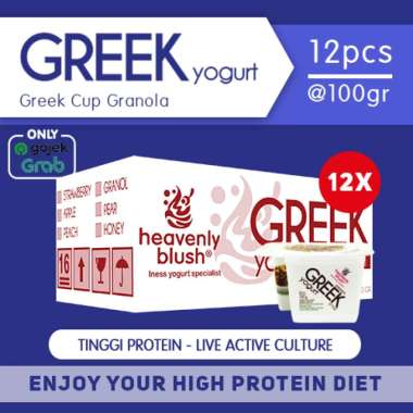 Heavenly Blush Greek Yogurt Cup Rasa Granola [100gr x 12 pcs]