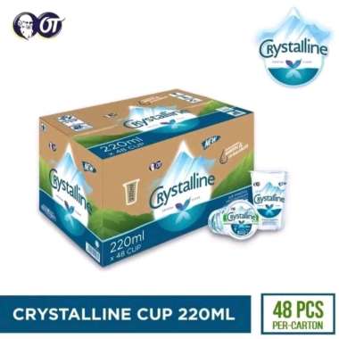 Crystalline air mineral gelas 1 dus isi 48 crytalin 200ml