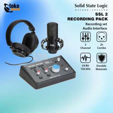 Solid State Logic SSL 2 SSL2 Recording Pack - Recording Bundle