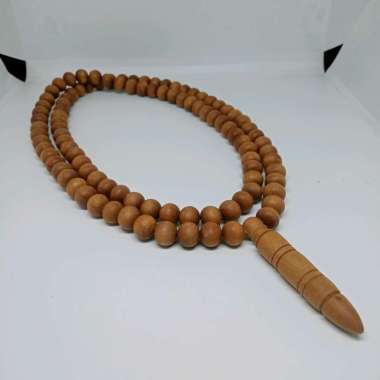 kalung tasbih kayu cendana wangi h420