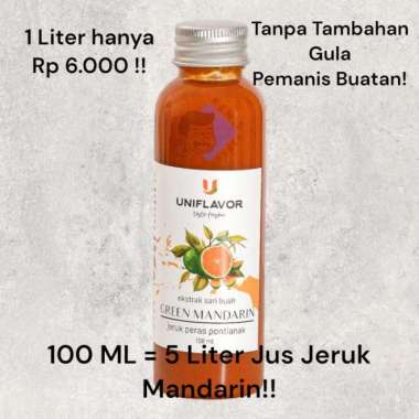 Uniflavor Minuman Ekstrak Green Mandarin / Sari Buah Jeruk Mandarin 100 ML