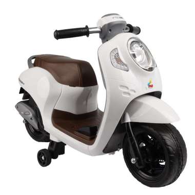 PMB Mainan Motor Aki Anak Scoopy Putih Scoopy 611C