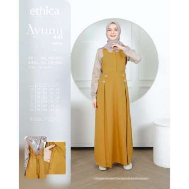 AYUMI 441 GREEN YELLOW DRESS ONLY ETHICA ORIGINAL AYUMI 441 GREEN AYUMI 441 YELLOW GAMIS DEWASA GAM