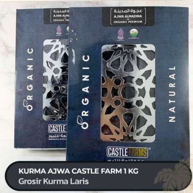 KURMA AJWA AL - MADINAH PREMIUM ORGANIC CASTLE FARM 500gr/1kg 1kg