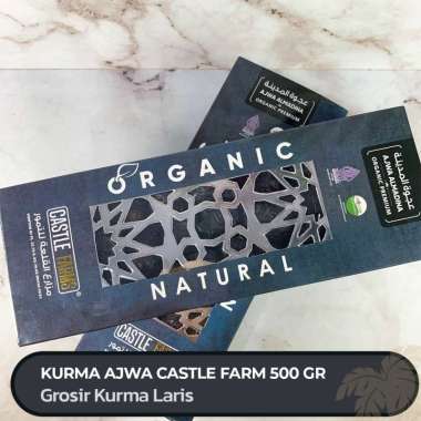 KURMA AJWA AL - MADINAH PREMIUM ORGANIC CASTLE FARM 500gr/1kg 500gr