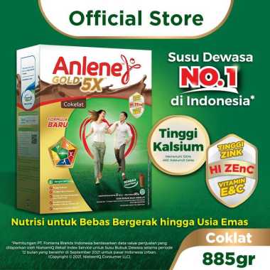 Promo Harga Anlene Gold Plus 5x Hi-Calcium Coklat 885 gr - Blibli
