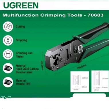 Ugreen Tang Crimping Tool RJ45 RJ11 LAN Network Krimping Multifunction 10952 70683 70683
