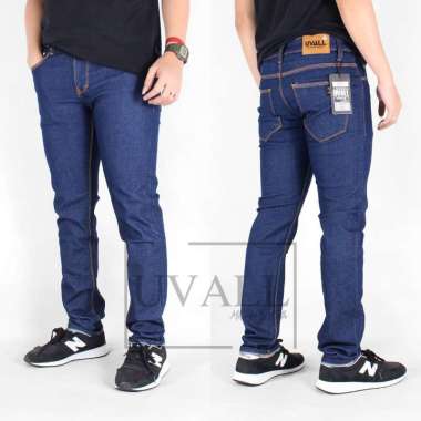 Celana Pria Jeans Skinny Meral Uvall Original 38 Blueblack