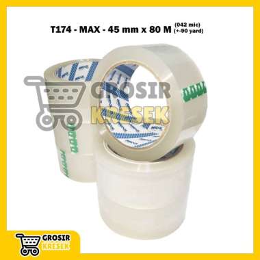 [VARIAN] AA6 Lakban Bening Coklat Jangan Dibanting MAX / SANWE - Grosir Isolasi Plester Besar Transp