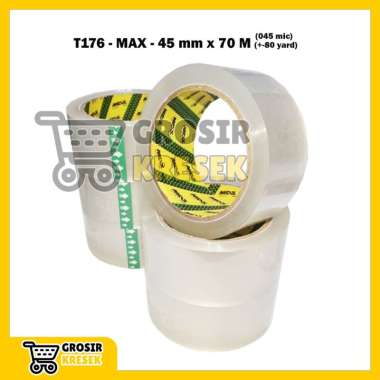 [VARIAN] AA6 Lakban Bening Coklat Jangan Dibanting MAX / SANWE - Grosir Isolasi Plester Besar Transp
