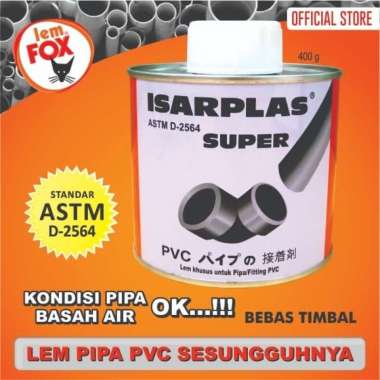 Lem Pipa PVC Isarplas Super Kaleng 400 gram Original