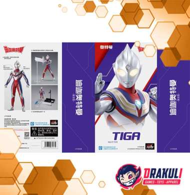 ZD Toys Ultraman Light-Up Series - Ultraman Tiga Multi Type