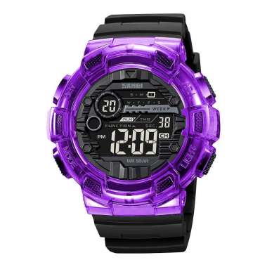 Jam Tangan Pria SKMEI 2110PL Men Black Digital Dial Black Polyurethane Strap [Machtwatch]