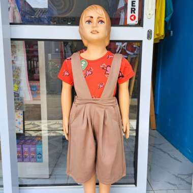ACS Baju Kodok Jumper Overall Kulot Anak Cewek Perempuan 1-3 Tahun OVP COKLAT
